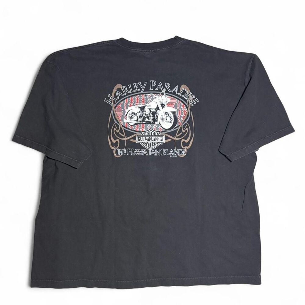 Harley Davidson black the Hawaiian Islands tee Size XXXL Harley Paradise T-shirt
